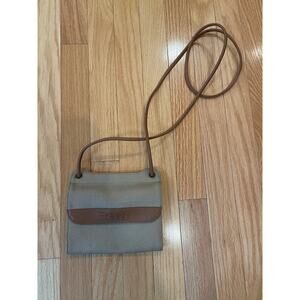 Esprit Small Shoulder Bag Crossbody Purse‎ Vtg 80's Brown/Tan Pebbled PE